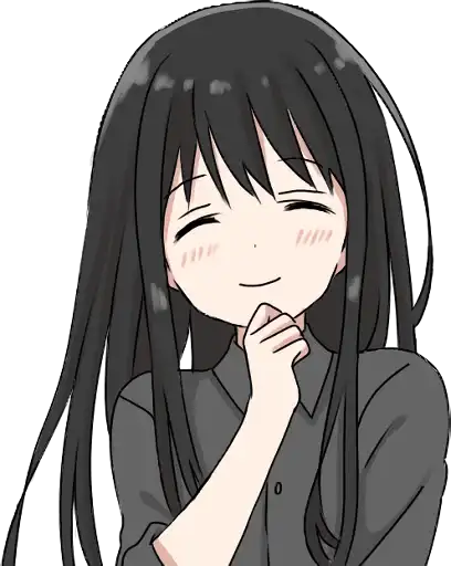 Girl with black hair long TL-EDIT preview