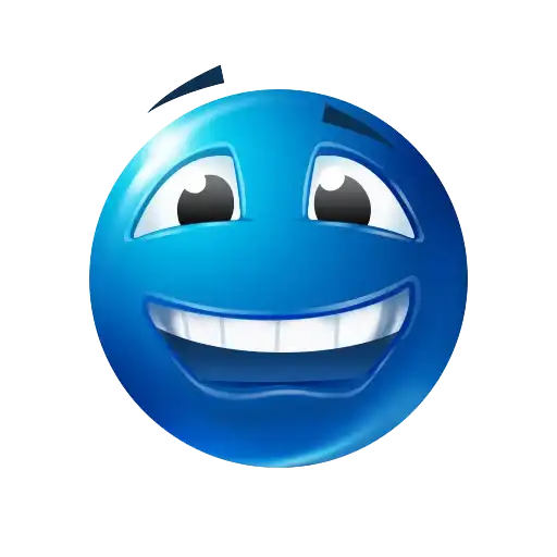 Blue emoji preview