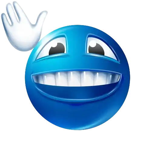 Blue emoji preview