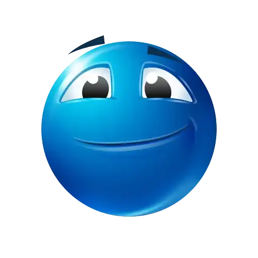 Blue emoji preview