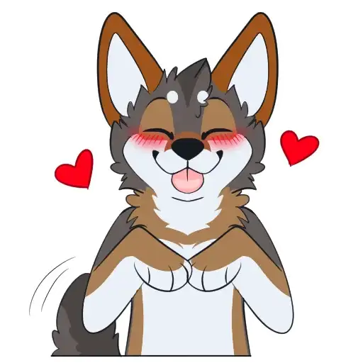 Red Wolf Stickers preview