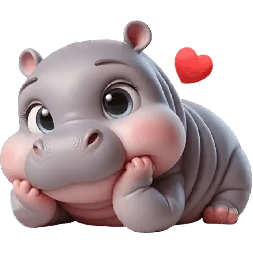 Парный бегемотик preview