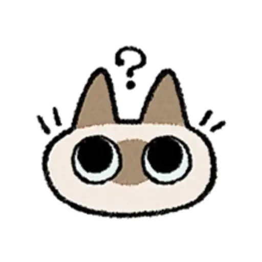 Siamese Cat Azuki Emoji preview