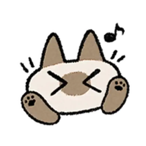 Siamese Cat Azuki Emoji preview