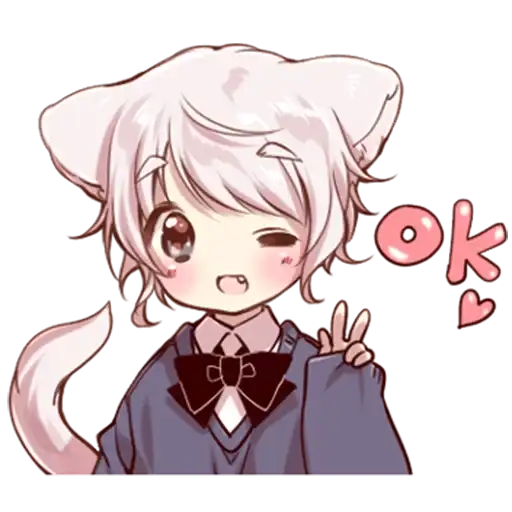 Cute cat ear boy preview
