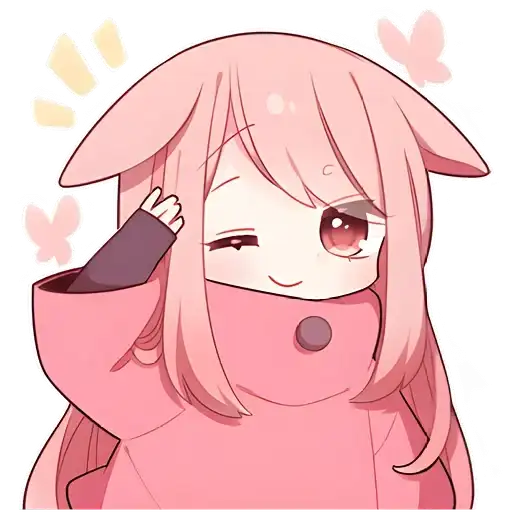 Розовый зайчик preview