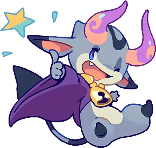 TINY DEVIL "HORN" STICKERS preview