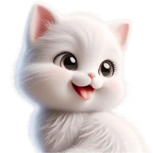 Белая котька preview