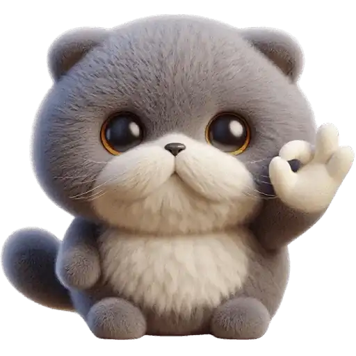 Серый котик preview