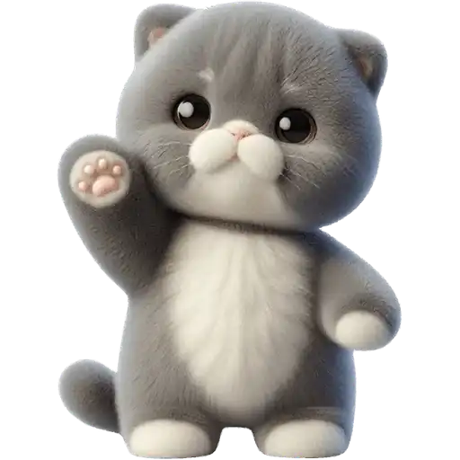 Серый котик preview