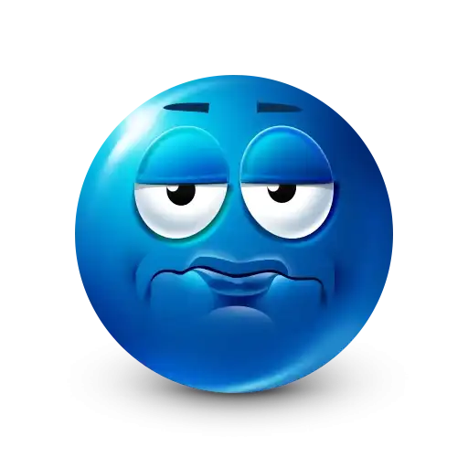 Blue emoji preview