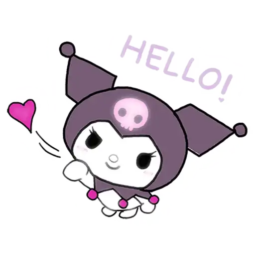 Kuromi stickers, 💞 preview