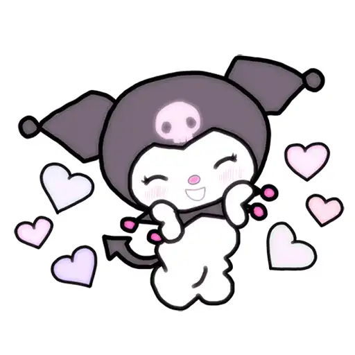 Kuromi stickers, 💞 preview