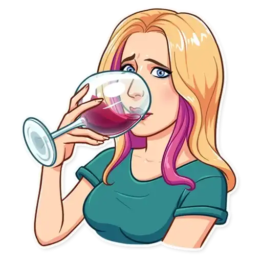 Sticker 🍷