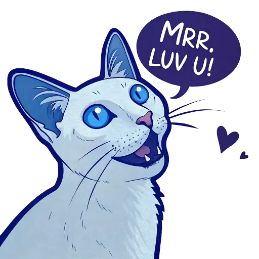 Luna the Oriental Cat preview