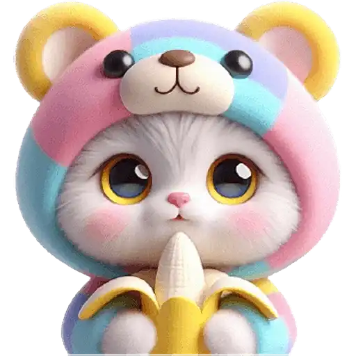 Радужный мяу-мишка preview