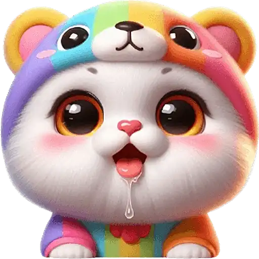 Радужный мяу-мишка preview