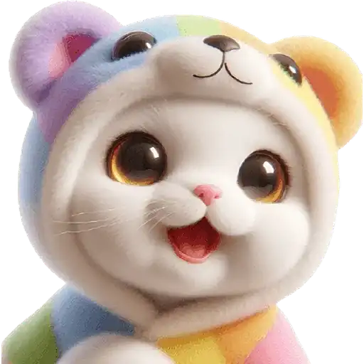 Радужный мяу-мишка preview