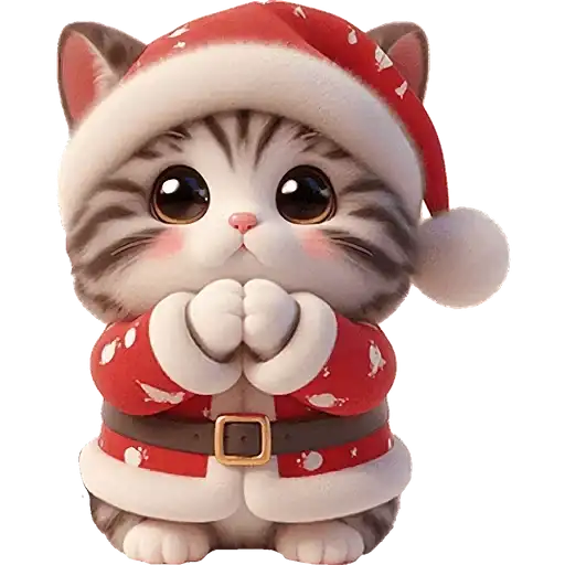 Новогодний котик preview