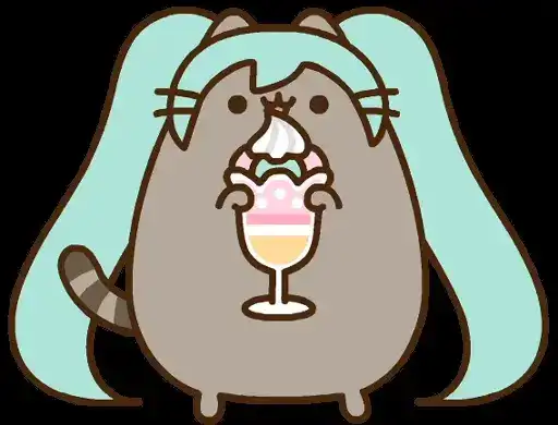 Hatsune Miku x Pusheen preview