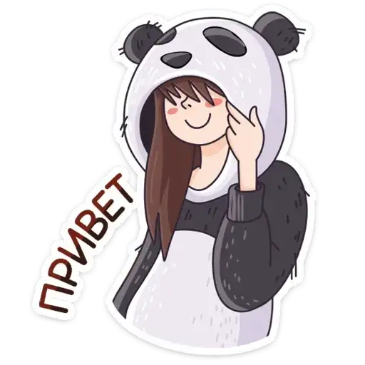 Девочка-Панда и кот Барсик preview