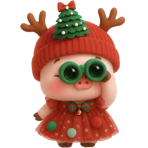 Новогодняя свинка preview