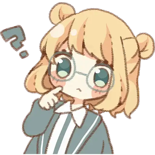 Тян в круглых очках preview