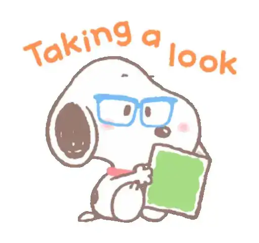 Snoopy animated stickers preview