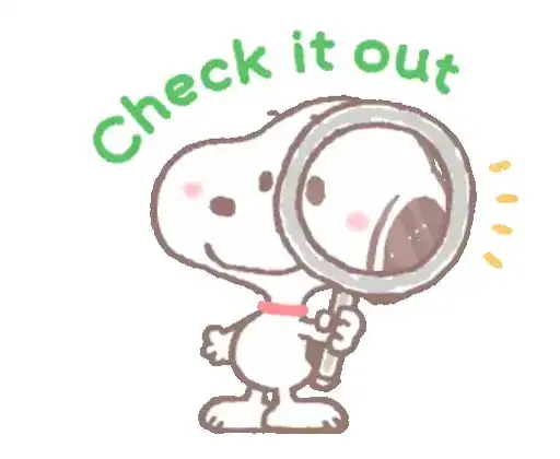 Snoopy animated stickers preview